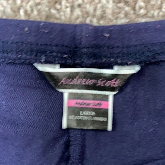 Andrew Scott white and blue crop leggings - Picture 6 of 6